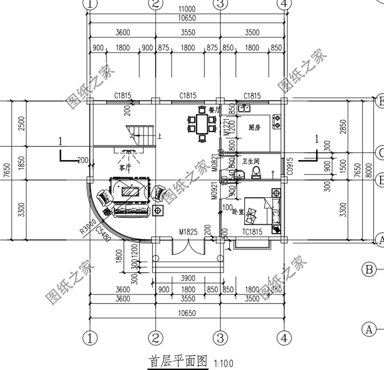 豪華四層別墅設(shè)計(jì)圖，豪華大氣又實(shí)用，方案不錯(cuò)，建房可收藏