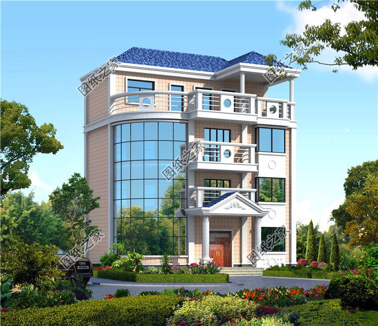 豪華四層別墅設(shè)計(jì)圖，豪華大氣又實(shí)用，方案不錯(cuò)，建房可收藏