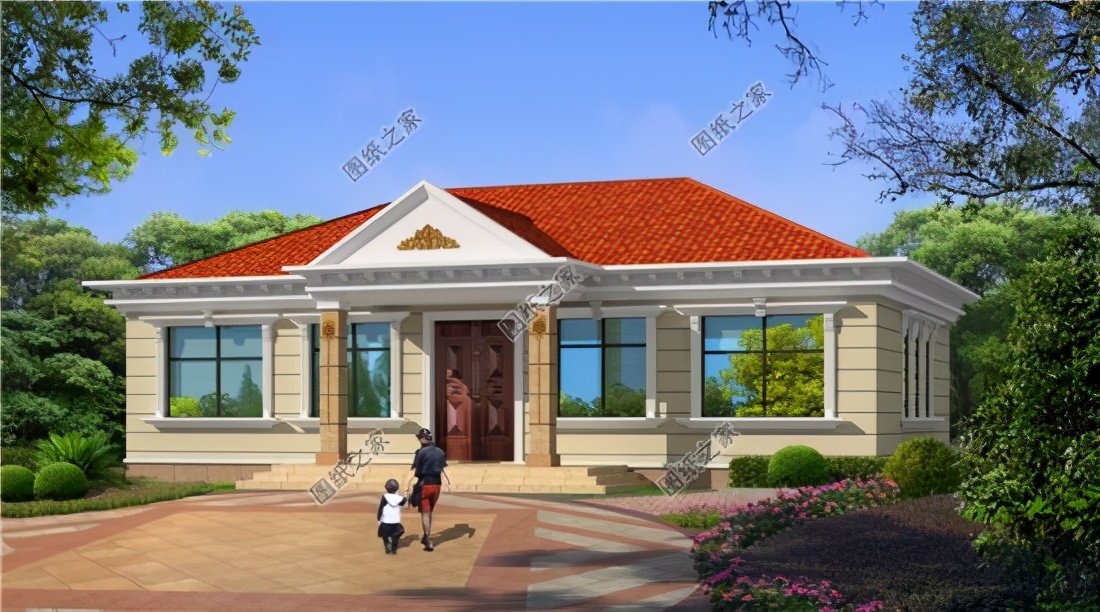 農村五開間大戶型養老房設計圖，建了這樣的房子誰還在城里買房啊