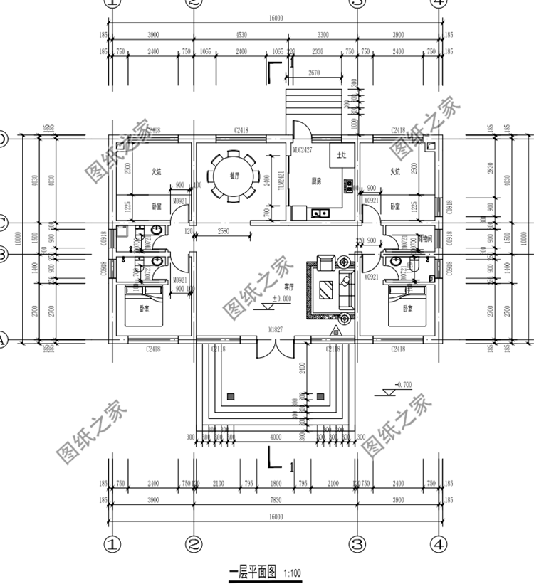 農村五開間大戶型養老房設計圖，建了這樣的房子誰還在城里買房啊