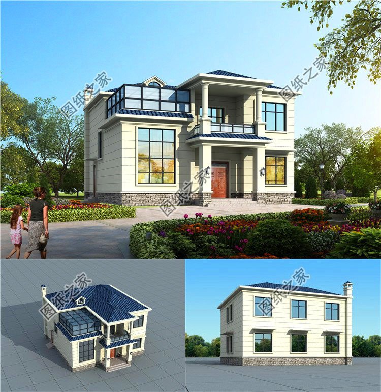 農村二層別墅設計圖，有了這三款戶型圖還擔心蓋不出好房子嗎