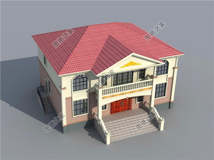 獨棟二層別墅設計圖，布局沒得挑，建好了鄰居都前來參觀