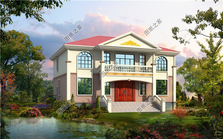 獨棟二層別墅設計圖，布局沒得挑，建好了鄰居都前來參觀