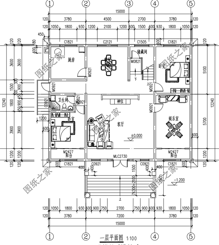 獨棟二層別墅設計圖，布局沒得挑，建好了鄰居都前來參觀
