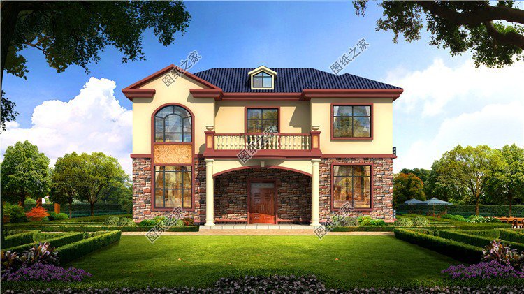 獨棟二層別墅設計圖，布局沒得挑，建好了鄰居都前來參觀