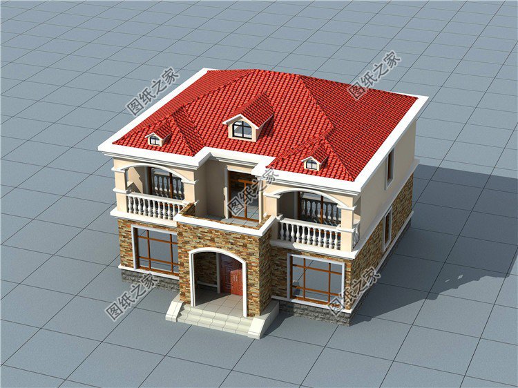 農村三開間別墅設計圖，造型簡單而且布局實用，不容錯過