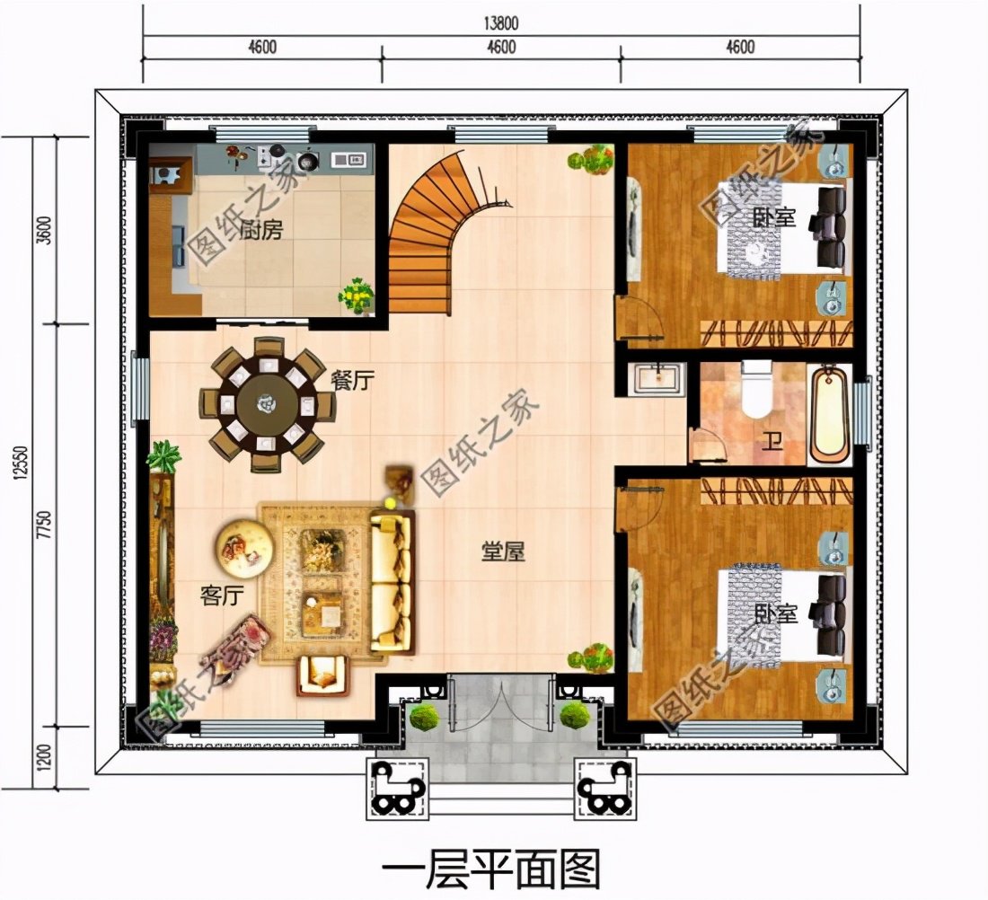 豪華四層別墅設計圖，這樣的房子才叫真氣派，看一眼就愛上