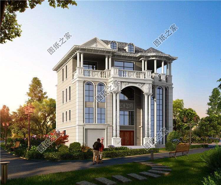 豪華四層別墅設計圖，這樣的房子才叫真氣派，看一眼就愛上