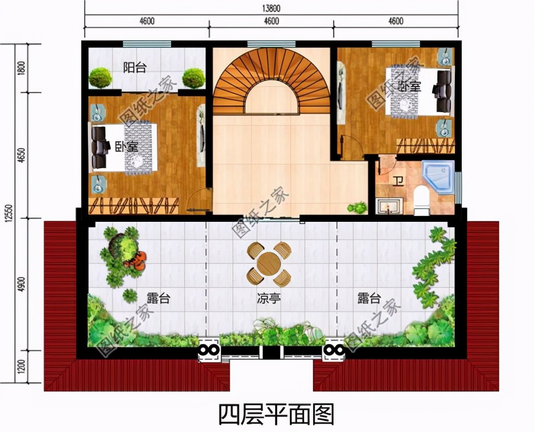 豪華四層別墅設計圖，這樣的房子才叫真氣派，看一眼就愛上