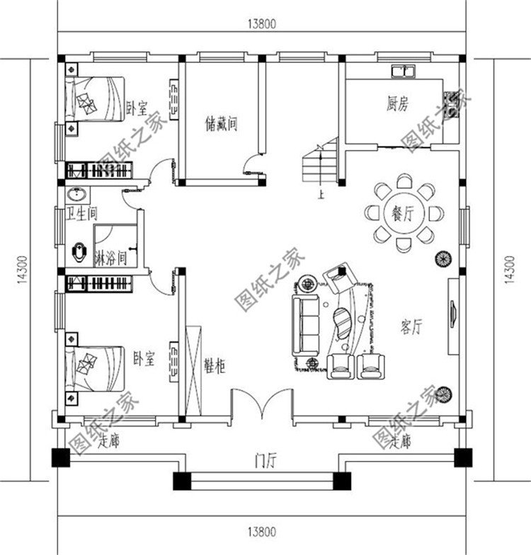 農村平屋頂三層自建房設計圖，盡享農村幸福生活，非常適合農村建造