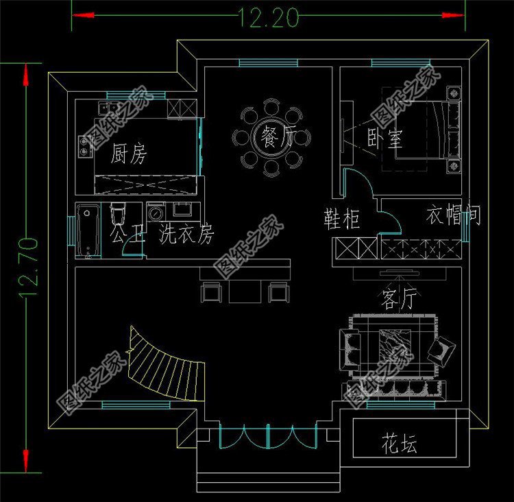 戶型大氣美觀二層樓設計圖，是大多數(shù)人想要的戶型，建一棟賊有面子