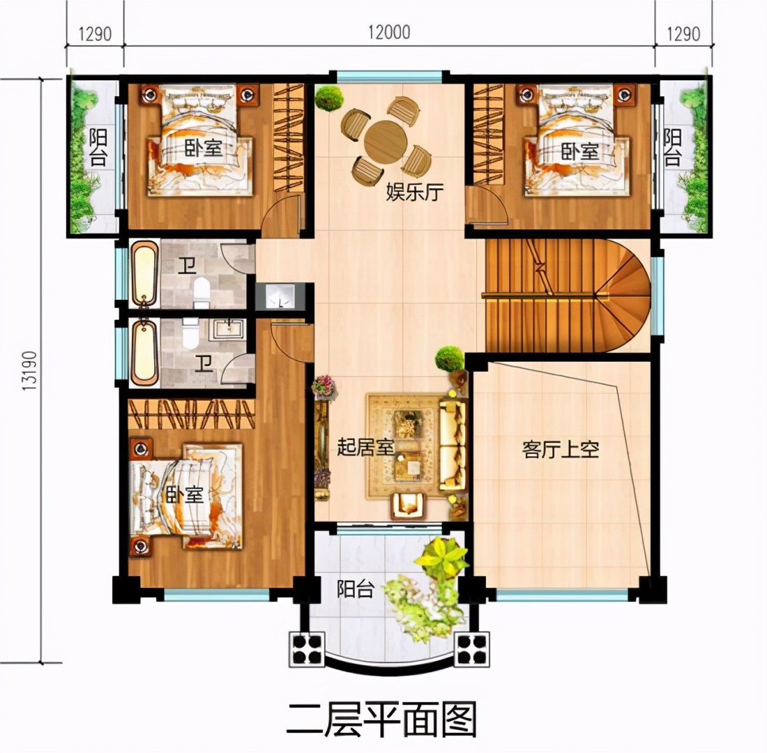150平米大戶型四層別墅設(shè)計圖，這配置簡直太棒了，趕快來一棟吧