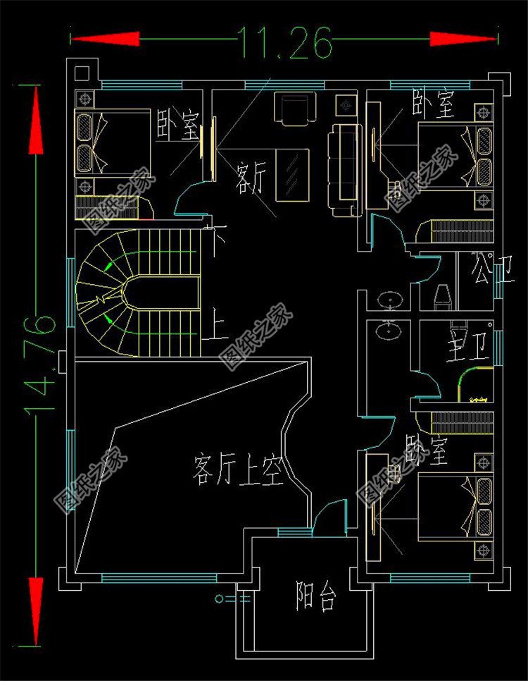 150平米大戶型四層別墅設(shè)計圖，這配置簡直太棒了，趕快來一棟吧
