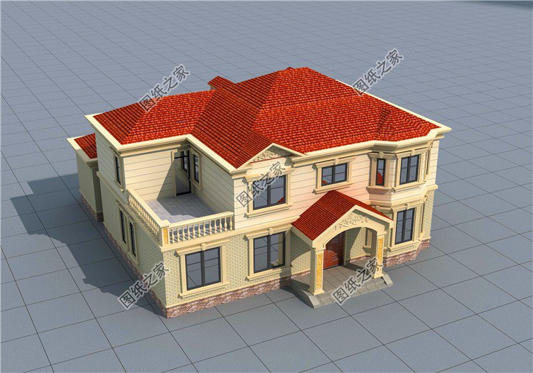 帶小配房二層樓房設計圖，農村最流行的戶型，相當接地氣