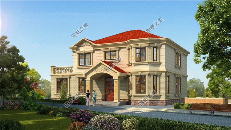 帶小配房二層樓房設計圖，農村最流行的戶型，相當接地氣