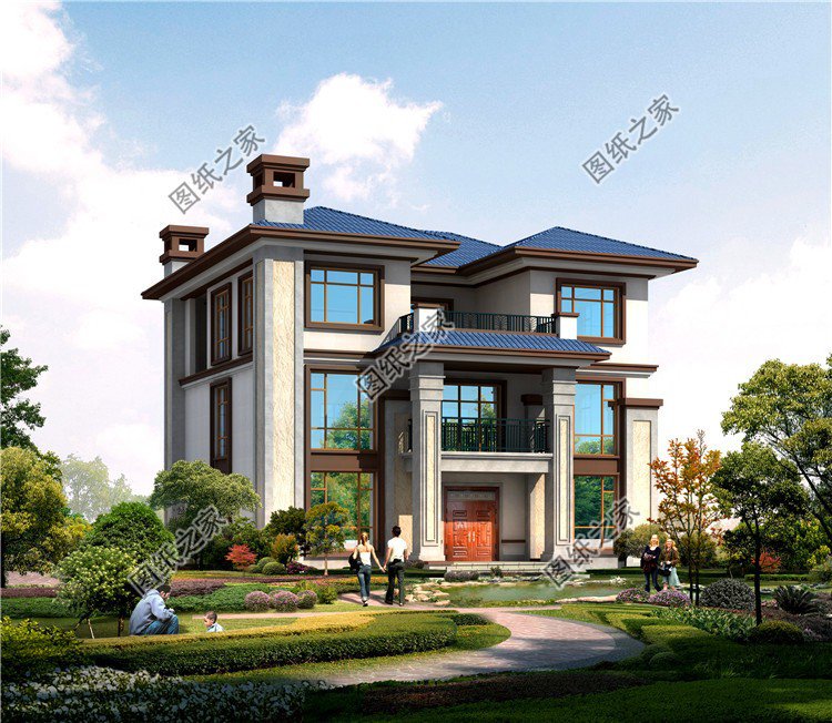 中式三層別墅設計圖，分分鐘把別人家房子比下去，聰明人都收藏好了