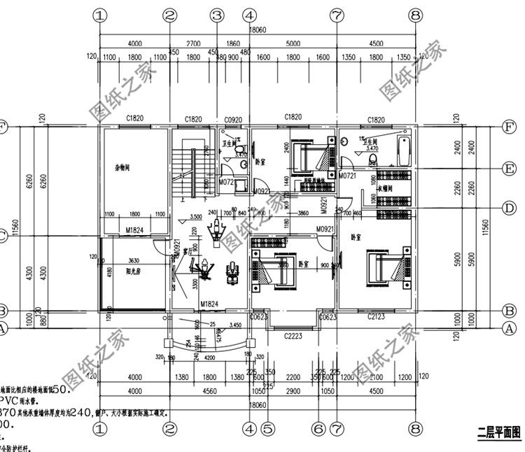 經典二層別墅設計圖，農村建房經典永流傳的戶型，看完不失望