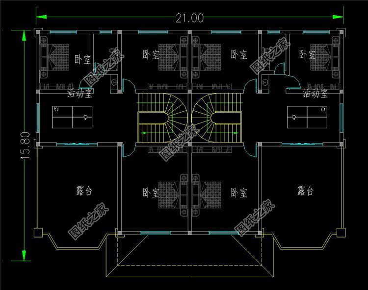 最新農(nóng)村雙拼戶型設(shè)計(jì)圖，一塊宅基地，和兄弟住一起它不香嗎