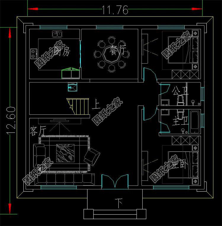 農(nóng)村蓋房三層樓房效果圖，今年建房就它了，收藏圖紙不吃虧