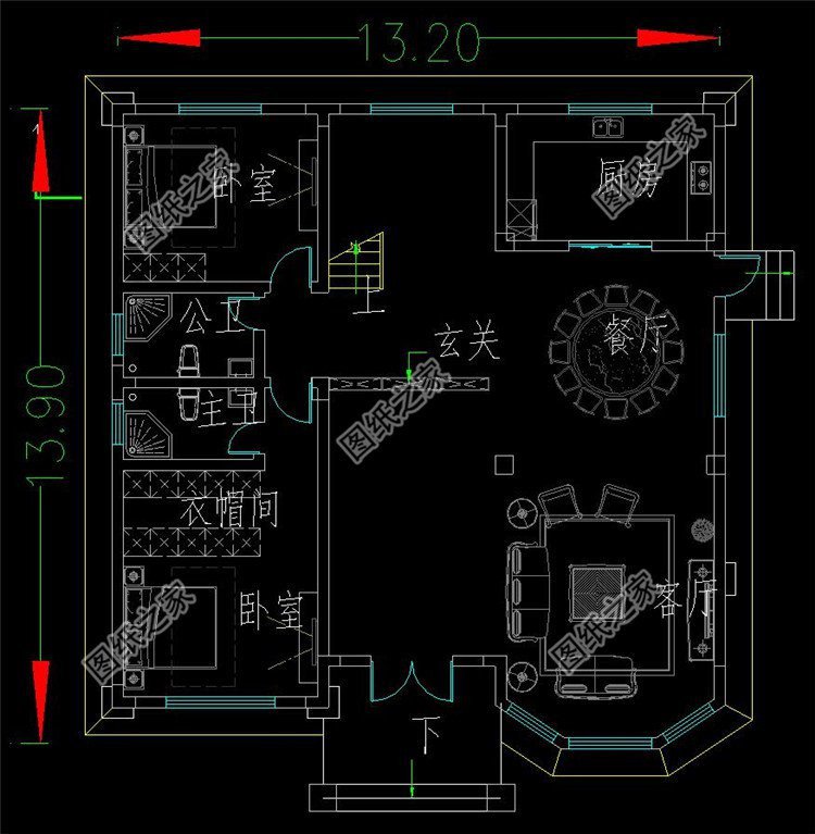 進深13米自建房三層設計圖，低調又奢華就屬這三套，處處精致