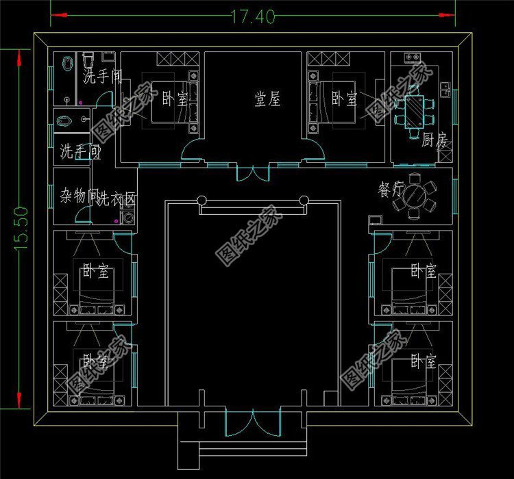 農村一層好看房屋圖片，養老房還是一層，好省去爬樓梯造價還低