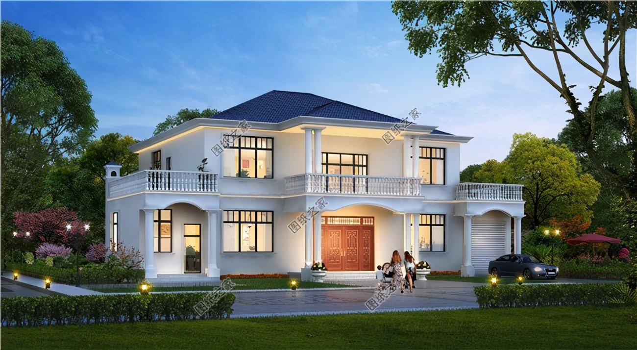 二層帶車庫別墅總設計圖，希望有一款是你喜歡的