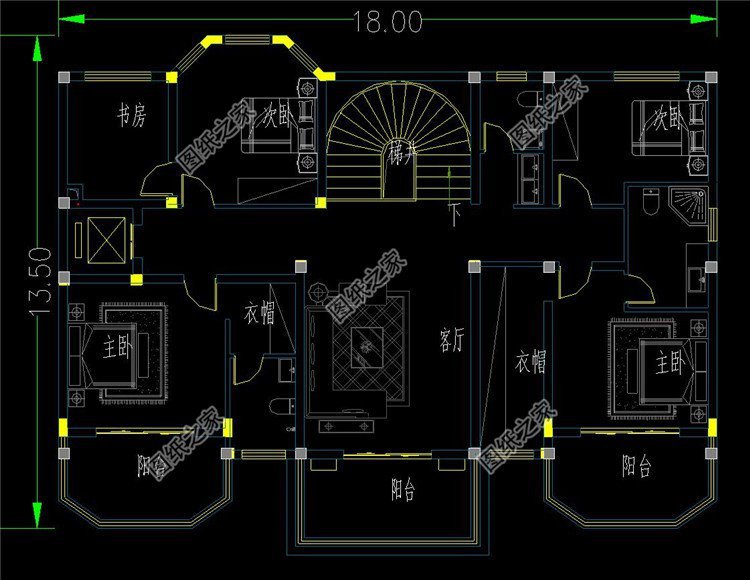 三層自建房平面設計圖，符合農村生活習慣，合理布局每一處