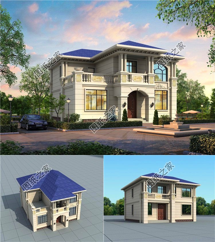 農村二層別墅設計圖，無論哪個角度都能吸引你的眼球，總有一套適合你