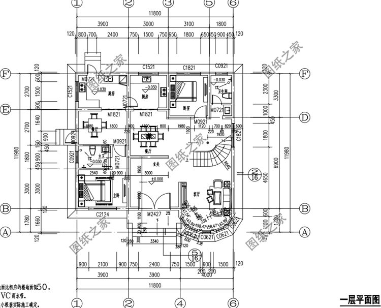 占地130平二層別墅設計圖，南北方都能建的戶型，下半年建房不用愁了