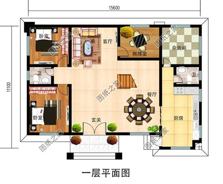 主體造價25萬左右二層別墅設計圖，款款亮眼，看完心動了