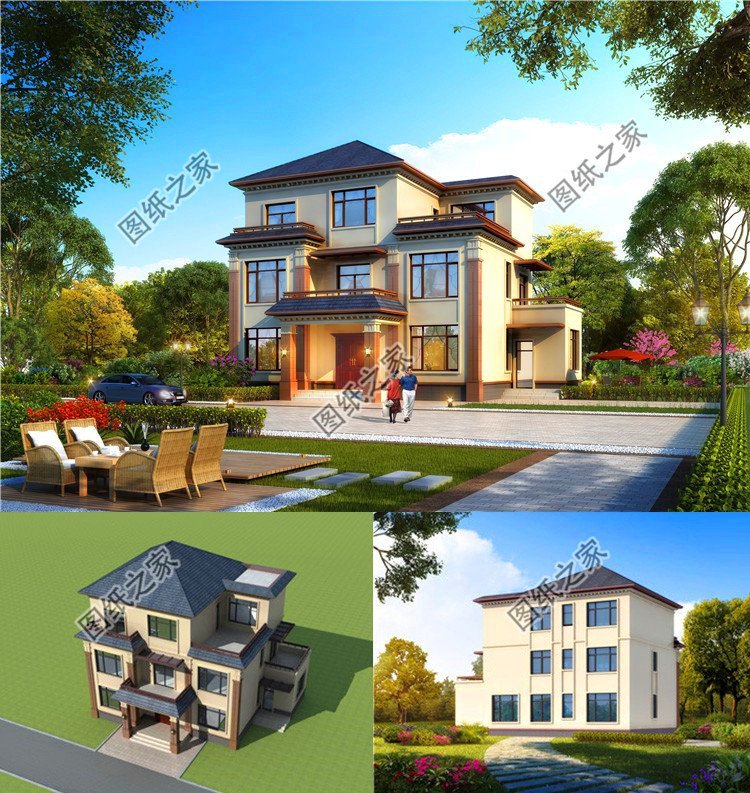 簡單大方三層別墅設(shè)計圖，風(fēng)格獨特，簡直太適合農(nóng)村自建