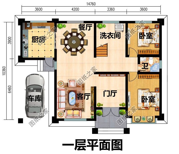 農村帶車庫二層樓房設計圖，在農村還是二層帶車庫最受歡迎，不少農村朋友都想建