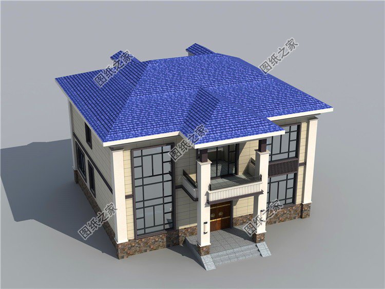 中式風格二層自建房設計圖，不輸給城里的高樓，別提多好看了