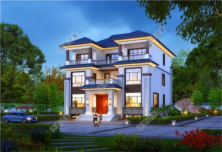 農村磚混三層別墅設計圖，采用磚混結構簡直太實用了，趕快收藏