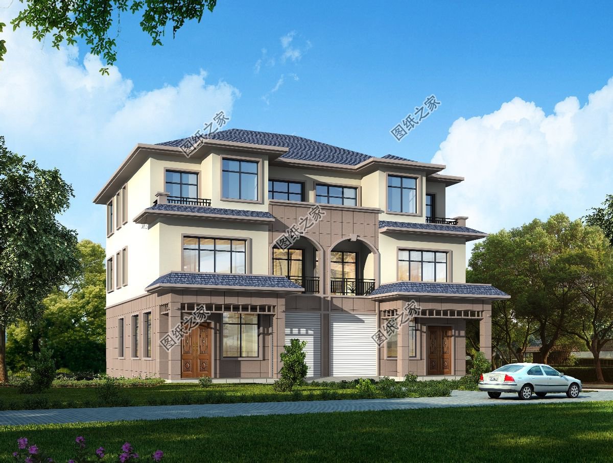 個戶110平米左右的雙拼別墅圖，你還和兄弟等什么呢？