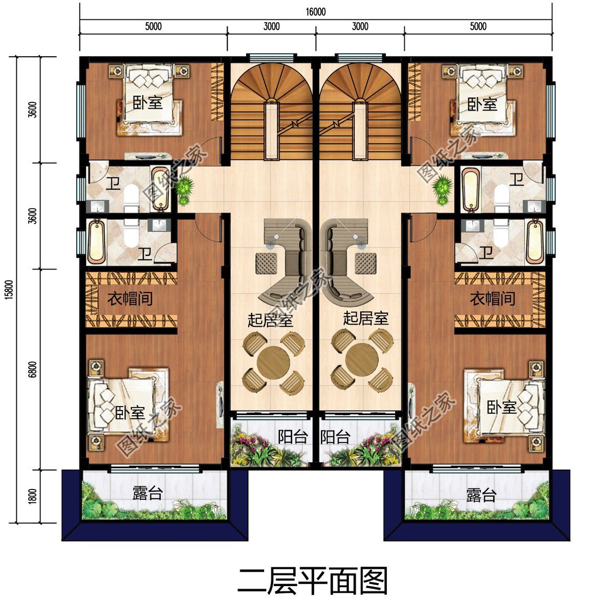 個戶110平米左右的雙拼別墅圖，你還和兄弟等什么呢？