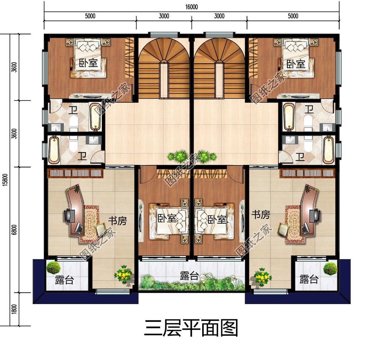 個戶110平米左右的雙拼別墅圖，你還和兄弟等什么呢？