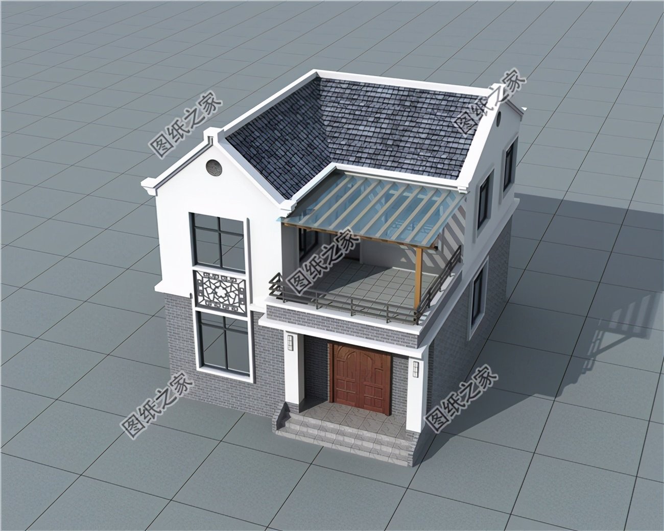 中式仿古別墅戶型圖，有著不一樣的創新和發展，符合現代生活