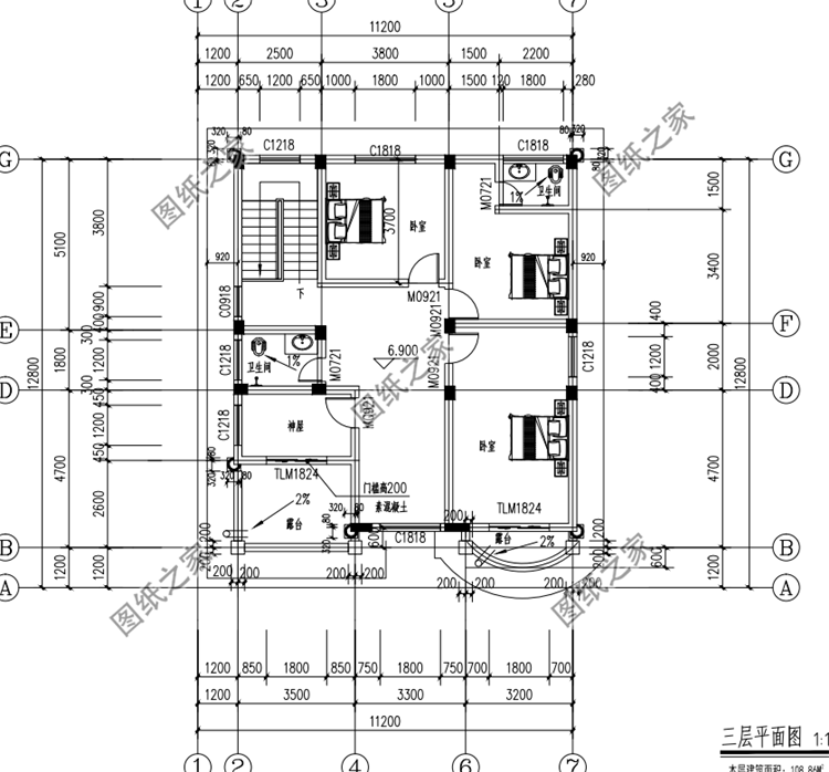 讓人心動的三款復式小洋樓外觀效果圖，大氣方正簡單易建，讓人羨慕不已
