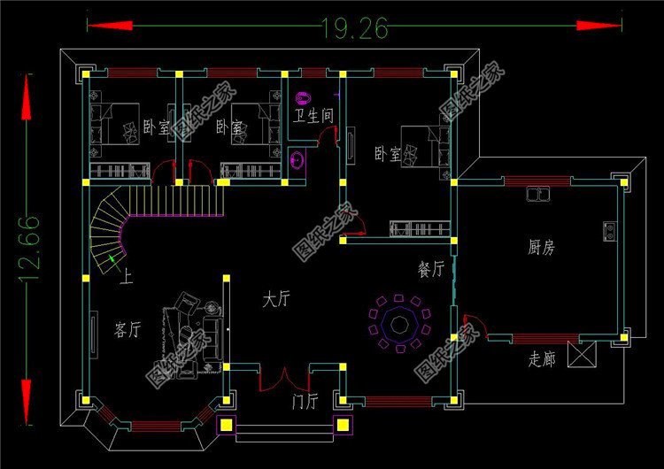 具有代表性的別墅二樓設計圖，戶型百看不厭，喜歡收藏回村建一棟