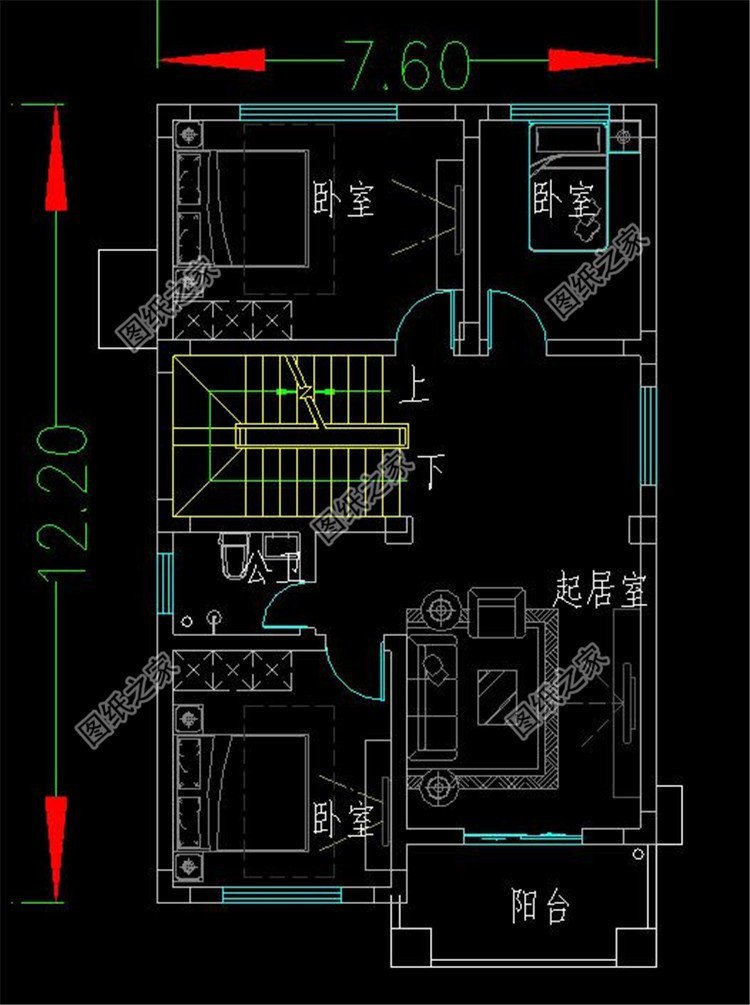 開間設(shè)計(jì)8米寬的自建房，雖然不大，建成也好看