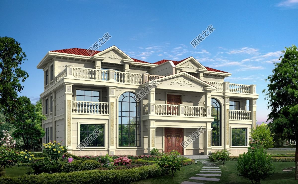 農村歐式風格的兄弟別墅，一家人住的舒服又自在