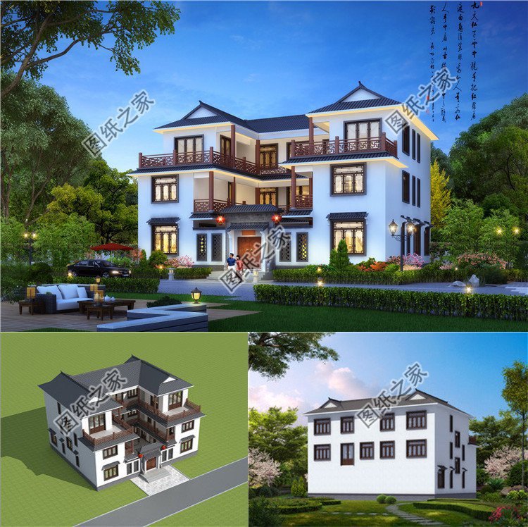 帶小院的農(nóng)村中式自建房，滿足生活需要，老家建房不錯選擇