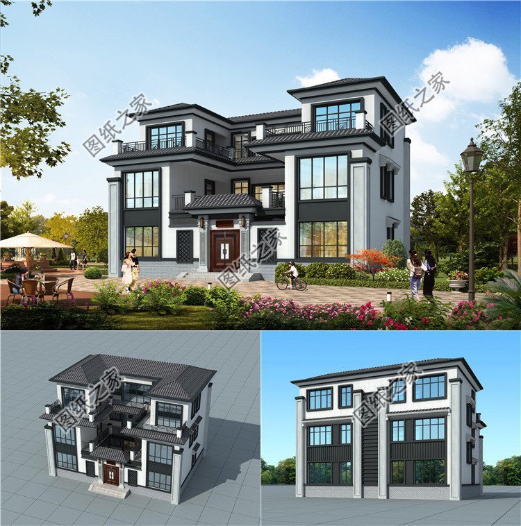 帶小院的農(nóng)村中式自建房，滿足生活需要，老家建房不錯選擇