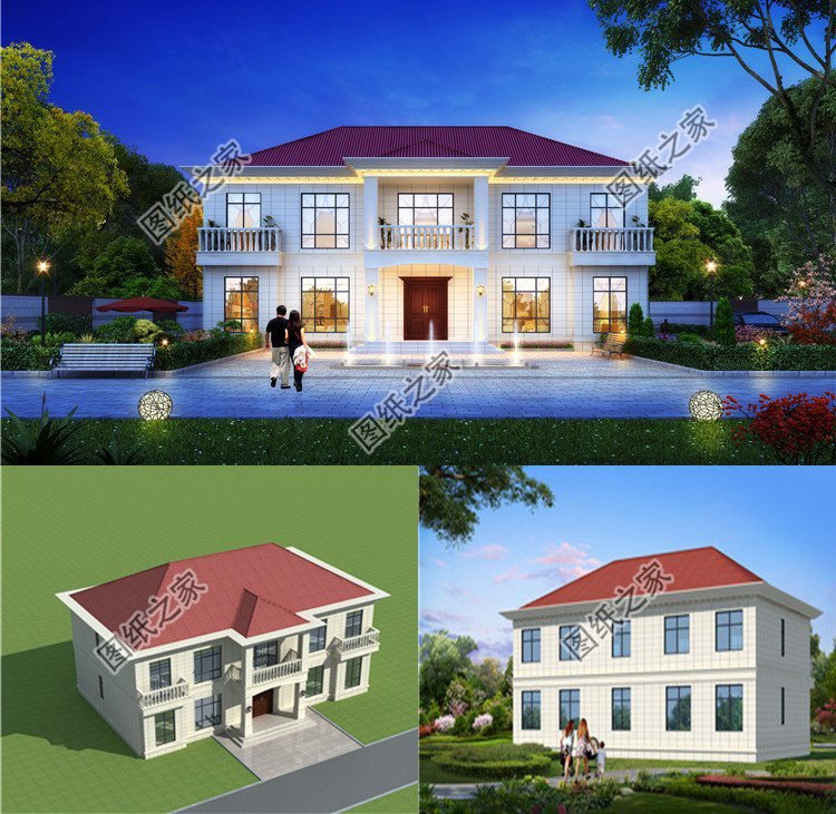 農村40萬左右的雙拼別墅，建起來老板都羨慕！