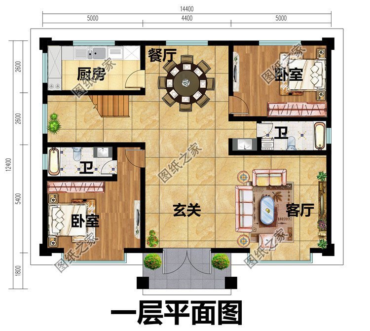 花22萬建農村二層別墅，一家人生活其樂融融