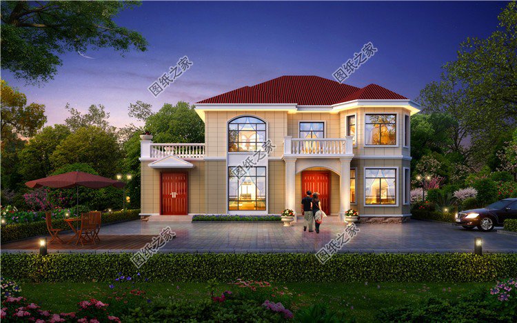 現代風二層別墅設計圖，建一棟用來結婚正合適，布局超贊