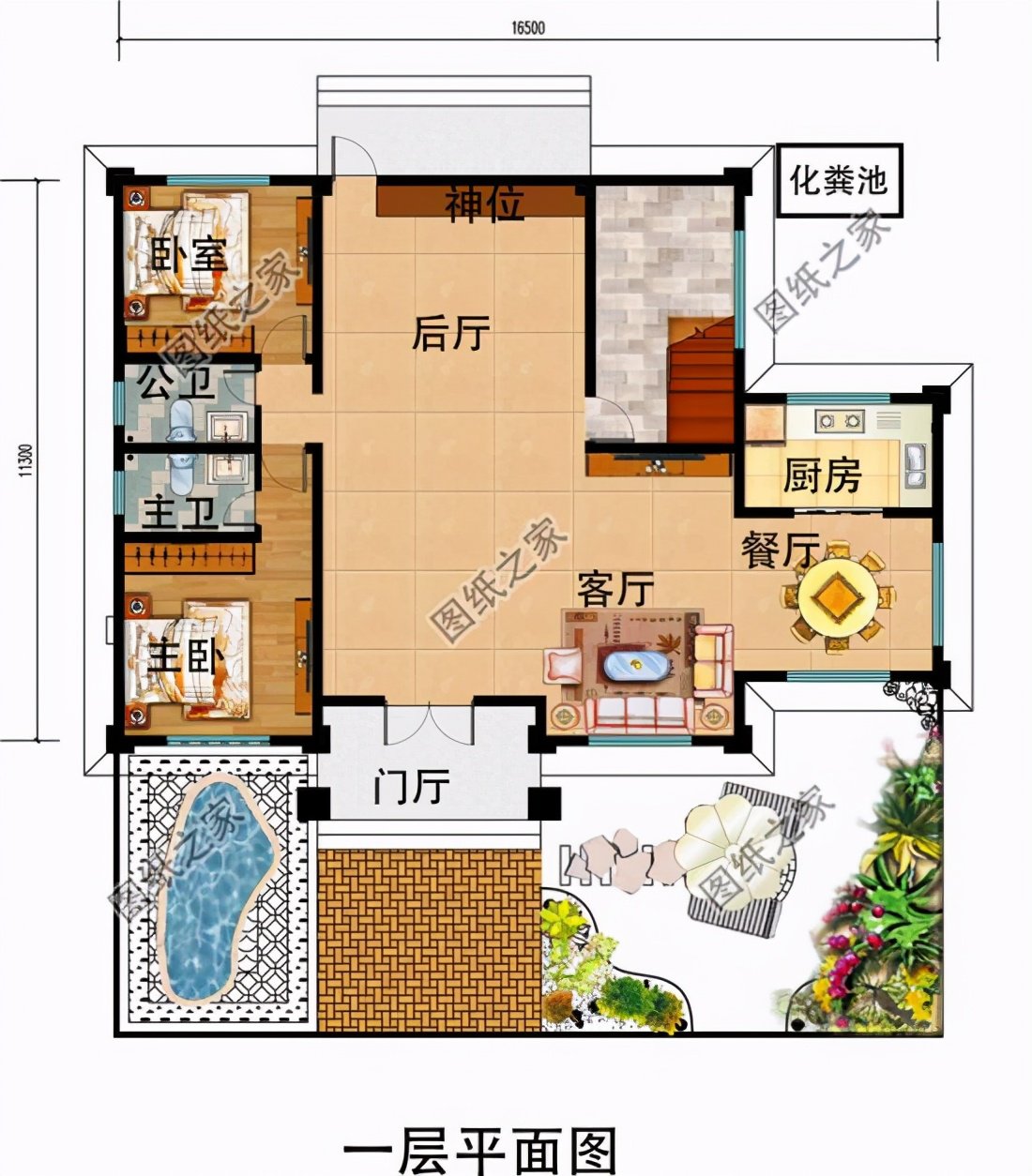 農村四層房屋設計圖，農村有錢人都喜歡的設計，心動不如行動