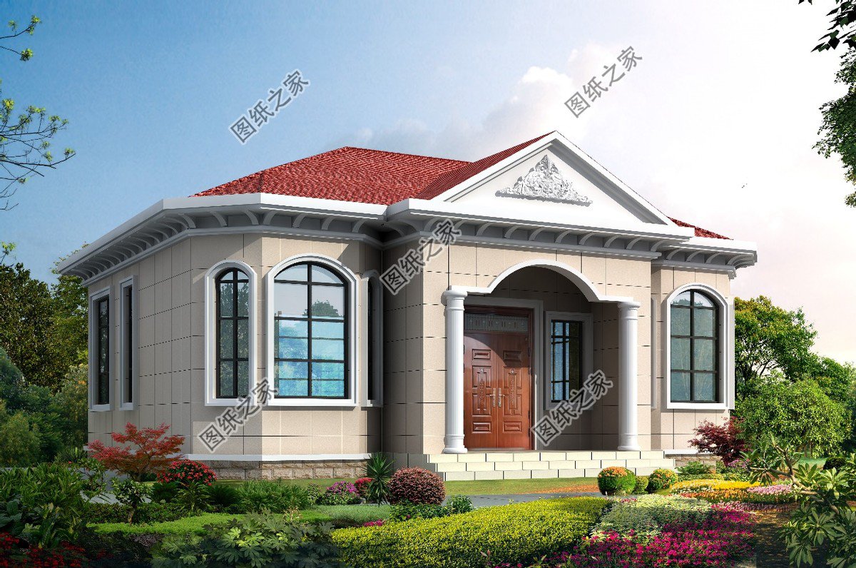 在120平到130平左右的一層自建房，讓人一看就滿心歡喜