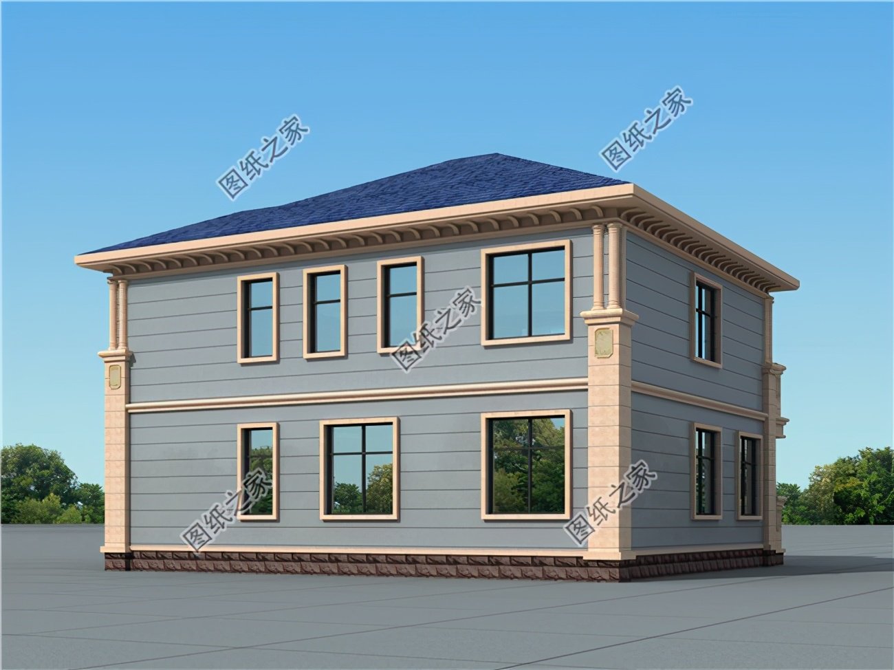 農村自建二層別墅，在老家宅基地上建一個，真是太棒了